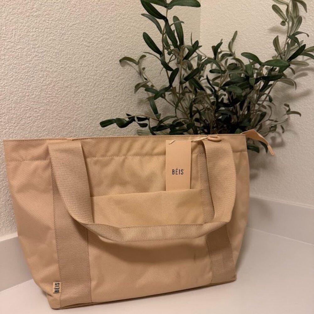 BEIS Beige Tote Bag